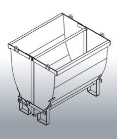 Erd und Schutt aufzugskübel Mulden und trabsportvereinfachung